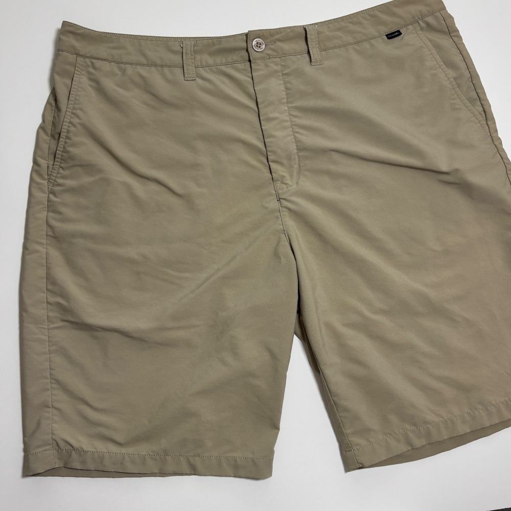 Travis‎ Mathew Golf Performance Shorts Mens 40 Khaki Tan Stretch Activewear